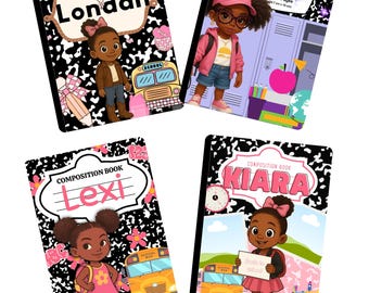 Editable Composition Notebook Covers: Back to School Canva Bundle Deal  (Digital Download)