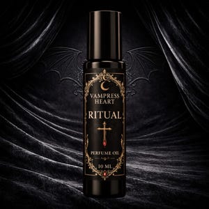 Aceite de perfume Ritual Extrait Dark Vampire Incienso Cathedral Wine Fragancia gótica Unisex Vegano Larga duración