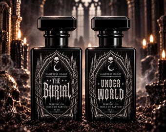 The Burial & Underworld - Atmospheric, Hyper Realistic 50ml Perfume Oil - Luxury Gothic Extrait Spray, Gothic Perfume, High Potency