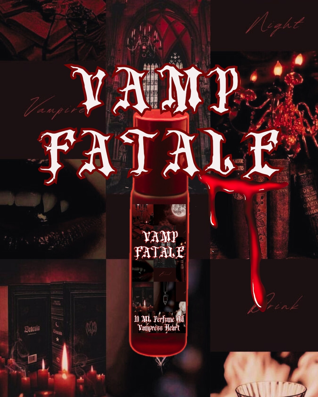 VAMP FATALE Perfume Oil With Black Raspberry Vanilla and Mulberry Etsy