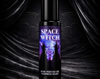 SPACE WITCH Perfume Oil with Vanilla, Coconut, Jasmine Petals and Amber Musk