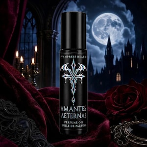REGINA NOCTIS- Vampire Queen Perfume Oil – Black Cherry Blood, Velvet Jasmine & Amber - Gothic, Witchy, Vegan