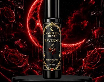 RAVENNA – Schwarze Kirsche, Leder, Vanille & Schwarzer Tee – Parfümöl im Rollerball-Stil – Gothic, mystisch, vegan, Unisex