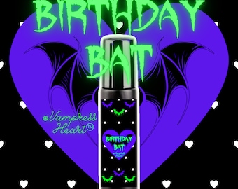 BIRTHDAY BAT Perfume Oil with Grape Absinthe and Blackberry | Gothic Perfume | Gothic Gifts | Gothic Birthday | Vampire Perfume | Spooky