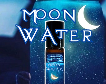 MOON WATER Rollerball Perfume Oil with Jasmine, Sandalwood, Ylang Ylang and Patchouli Wiccan Perfume Oil Wiccan gifts Witchy Perfume