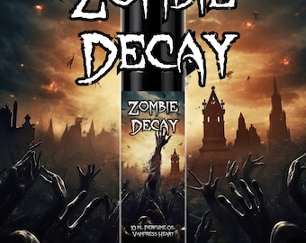 Olejek perfumowany w kulce ZOMBIE DECAY z nutą krwi, metalu, zwęglonych popiołów, ciała i brudu.