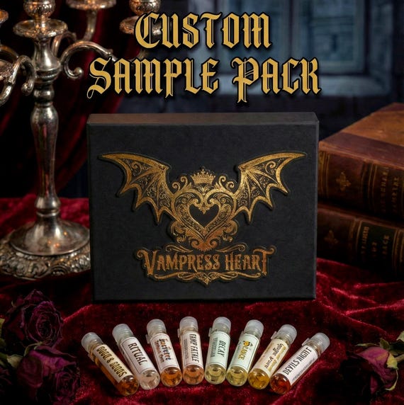 Perfume Oil Sample Pack - Gothic Extrait Discovery Set, Build Your Own Perfume Samples, Vegan, Unisex Fragrance