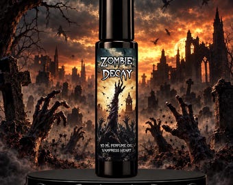 ZOMBIE DECAY – Blut, Metall, verkohlte Asche, Fleisch & Schmutz – Rollerball-Parfümöl, vegan, Gothic, Horror, Unisex