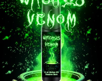 Witch’s Venom – Green Apple, Absinthe & Smoke – Gothic Rollerball Perfume Oil