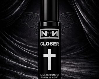 CLOSER Nine Inch Nails Perfume Oil- Leather, Black Pepper, Black Licorice, Wooden Crosses and Dragon's Blood