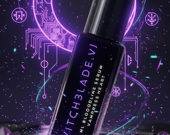 WITCHBLADE.V1: Aceite de perfume Cyber Sorceress / Oud de orquídea negra, almizcle de acero pulido, fragancia gótica de lujo en roll-on