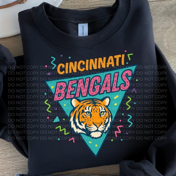 Retro Bengals PNG, Cincinnati Football (Digital Download)