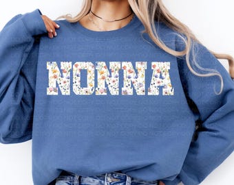 Floral Nonna PNG, Grandma Design (Digital Download)
