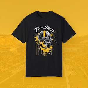 Diehard Fan Tee | Pittsburgh Football Shirt | Black and Gold Fan Tee | Football Fan Gear | Tailgate Tee | Comfort Colors