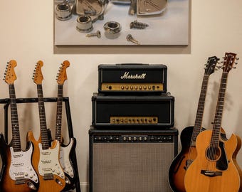 Clavijas de guitarra Fender vintage: clavijas cromadas mecanizadas con precisión para Strat/Tele / Clavijas clásicas de 6 en línea / Recupere el ritmo de su sonido