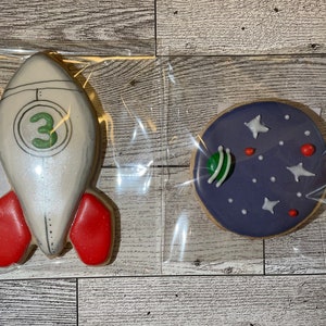 Galletas temáticas espaciales personalizadas