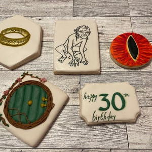 Cookies personalizados do Senhor do Anel