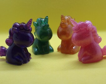 unicorn, epoxy, resin, custom color, DIY, bear, cute, glitter