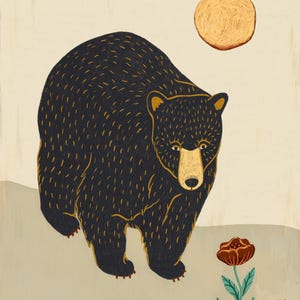 Inquisitive Black Bear Cub - Giclee Fine Art Print - 11x14