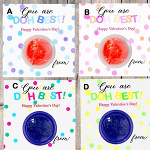 Kit Play-Doh Dia dos Namorados: 10 cartões pré-preenchidos sem doces