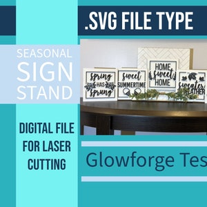 Digital Download - Seasonal Sign Stand - SVG File