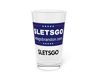 Let's Go Brandon - letsgobrandon.com - Pint Glass, 16oz