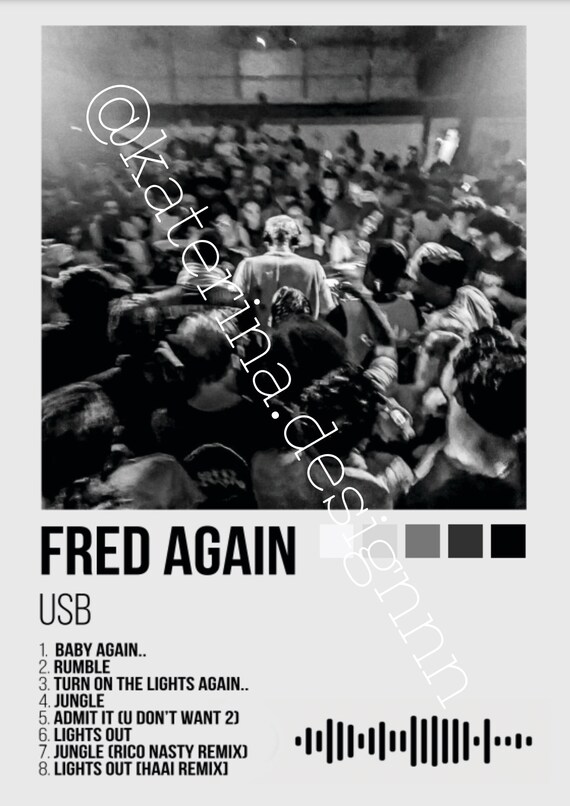 A3 Wall Poster Digital Print / Fred Again- USB - Etsy Australia