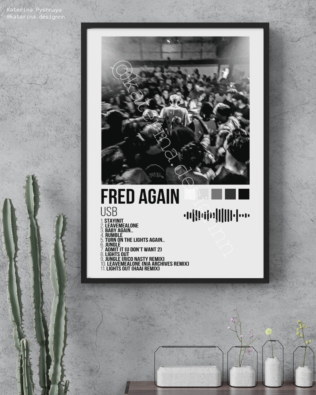 A3 Wall Poster Digital Print / Fred Again- USB - Etsy Canada
