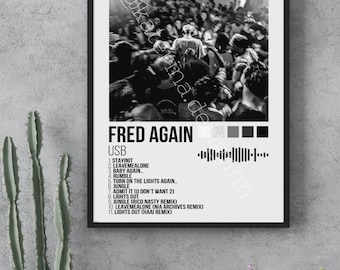 Fred Againアルバムポスター：レトロコンサートチケットミュージック