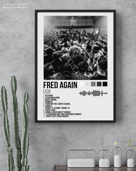 A3 Wall Poster Digital Print / Fred Again- USB - Etsy Canada