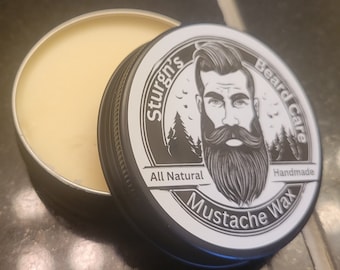 Sturgn's Strong hold Mustache wax (Unscented) "Pine Resin"