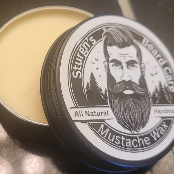 Sturgn's Strong hold Mustache wax (Unscented) "Pine Resin"