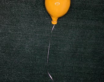Yellow ceramic balloon