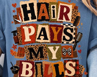 Hairstylist PNG Design, Hairdresser Autumn PNG, Trendy Fall Salon Graphic, Preppy Beauty Boss Shirt, Sublimation Digital Download