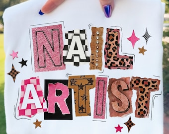 Nail Artist PNG, Nageldesigner Shirt Design, Beauty Professional Grafik (Digitaler Download)