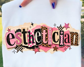 Kosmetikerin PNG, Hautpflege-Spezialistin Shirt Design, Beauty Salon Professionelle Grafik (Digitaler Download)