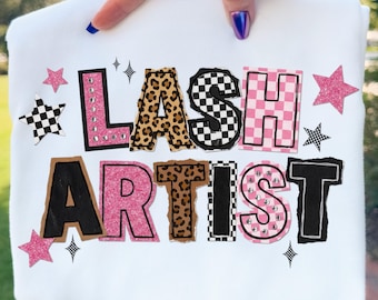 Lash Artist PNG, Wimpern Tech PNG, Lash Tech Shirt Design, Beauty Professional Grafik (digitaler Download)