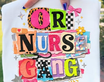 ODER Krankenschwester PNG, OP-Saal Registered Nurse Design, chirurgische Krankenschwester Sublimation, RN Grafik digitaler Download