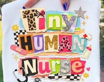 Pädiatrische Krankenschwester PNG, PICU Krankenschwester Shirt Design, NICU Krankenschwester Sublimation digitaler Download