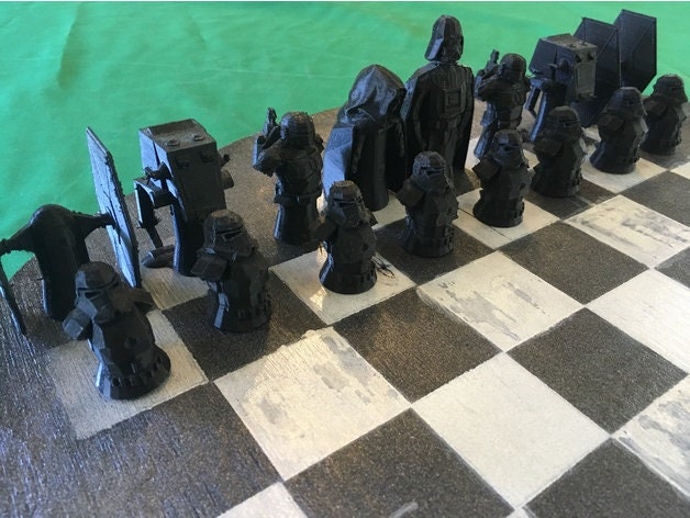 3D Printed Star Trek 3D Chess Pieces - 3D Prototype Design, Inc.