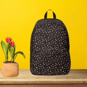 Chic Unisex Fabric Backpack, Trendy Book Bag, School Backpack, Casual Daypack, Gift for Students, Stylish Tote, Animal Print backpack