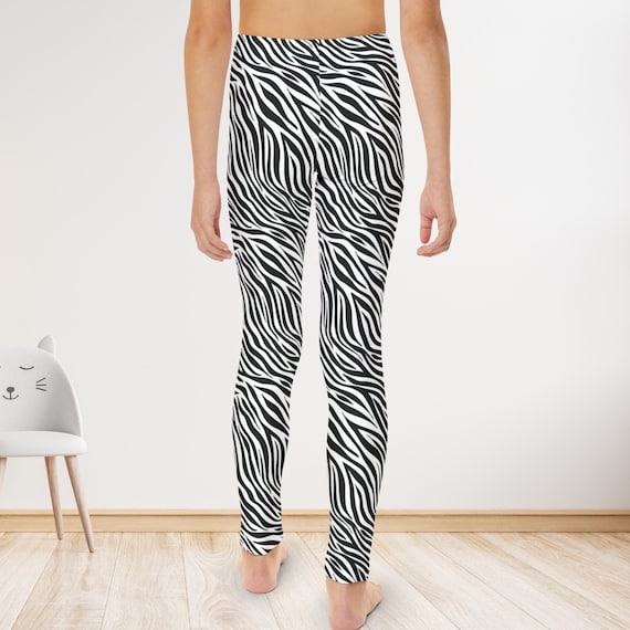Girls zebra print leggings best sale