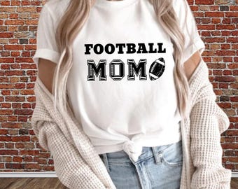 Camiseta de mamá futbolera: Camiseta de algodón teñida, ropa para el día del partido