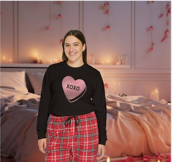 Xoxo Heart Women s Long Sleeve Pajama Set Xoxo Heart Pajama Set Xoxo Heart Women s Pajama Set Heart Long Sleeve Pajama Set Etsy UK