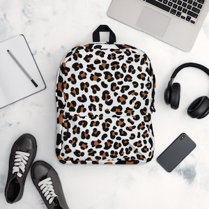 Leopard Backpack, Back to school backpack, School Backpack, Monogram Backpack