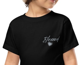 Gesticktes 'Geliebtes' Kleinkind-T-Shirt : Unisex-Baumwoll-T-Shirt