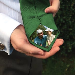 Personalised Photo Iron On Tie Label/Dad/Suit Label/Tie Patch/Tie patch/Father of the Bride Groom Gift/Thank You Label/Wedding Tie Insert