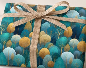 Vintage Gift Wrap,Rustic Pine Branch Wrap Woodland Foliage Wrap Holiday Gift Wrap Roll,Christmas Gift Wrap Roll, XMAS Wrapping Paper