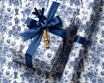 Nutcracker Wrapping Paper Holiday Gift Wrap Nutcracker Gift Wrap Elegant Christmas Gift Wrap Christmas Wrapping Paper Seasonal Gift Wrap