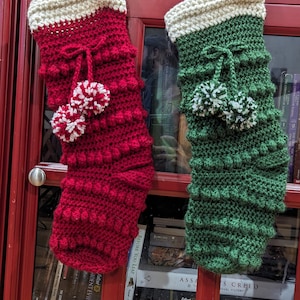 Christmas stocking - crochet, handmade